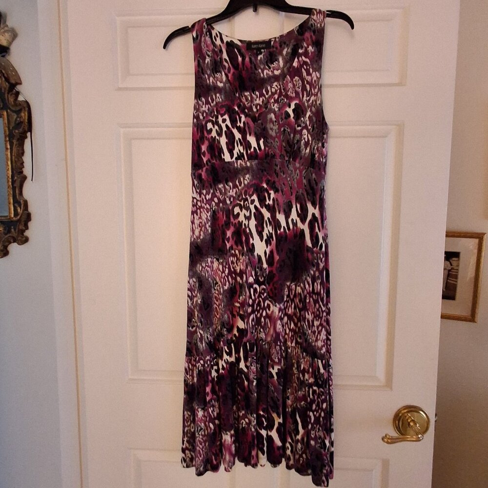 Karen Kane sleeveless patterned midi-dress